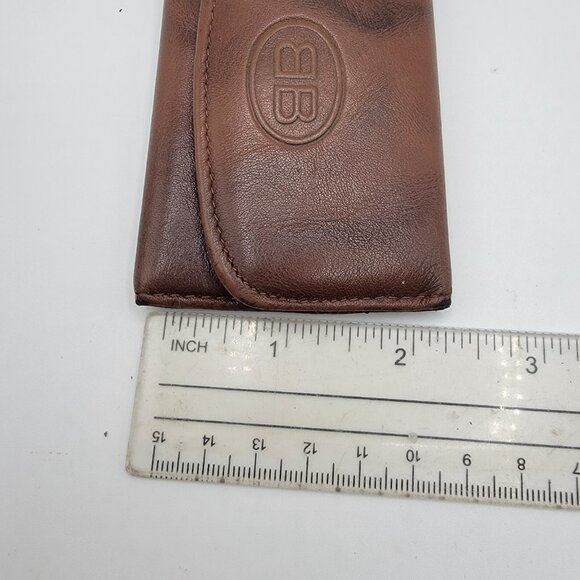 Vintage Buxton Key-Tainer Brown Genuine Leather Key Holder Organizer - Picture 9 of 9